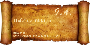 Ihász Attila névjegykártya
